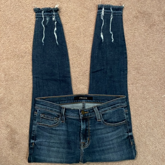 J Brand Mid Rise Skinny Crop Jeans - Picture 4 of 10